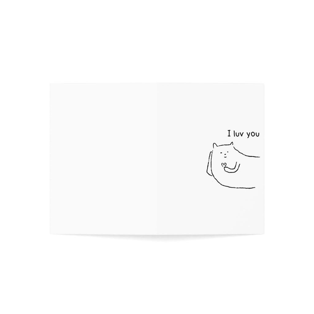 I luv you greeting card