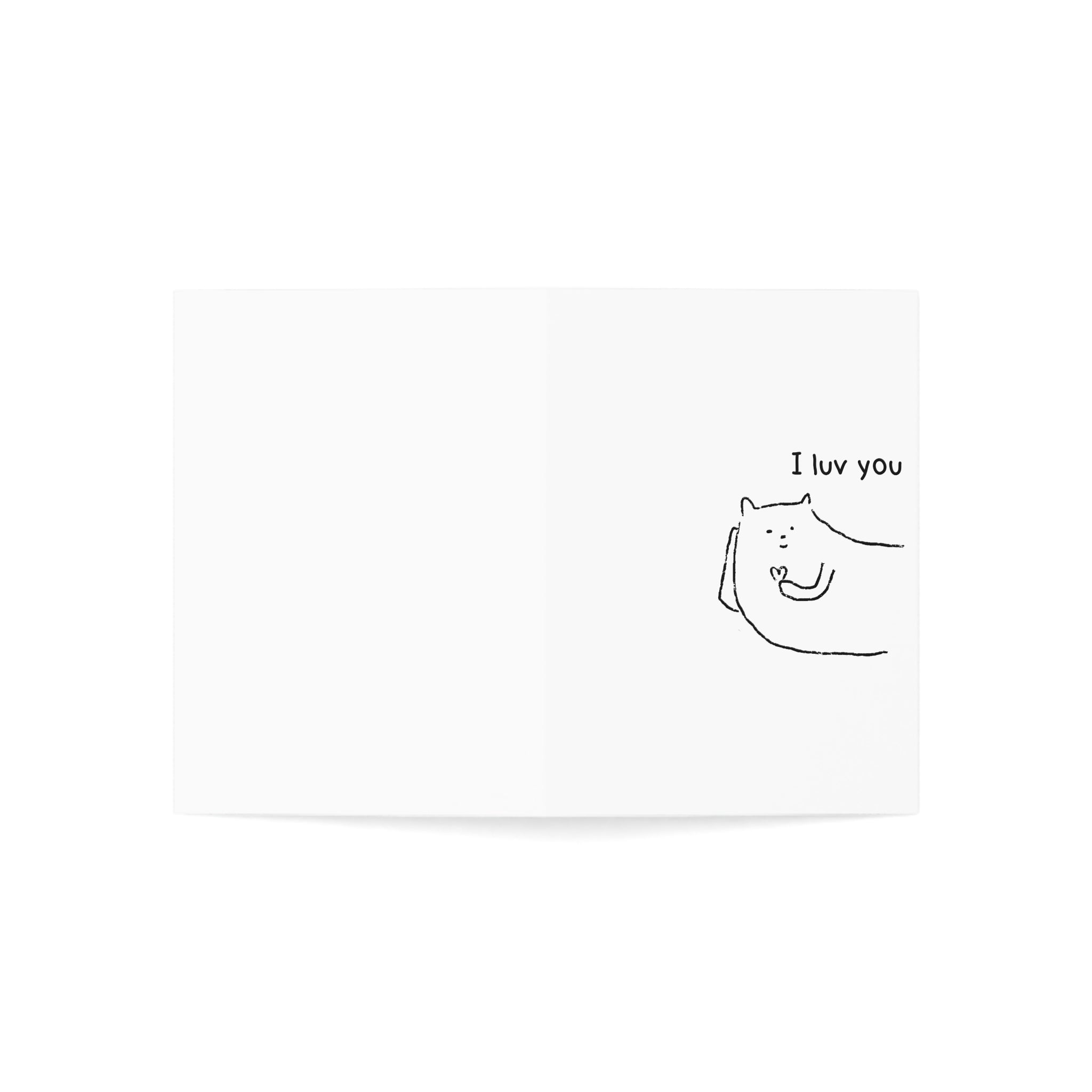 I luv you greeting card