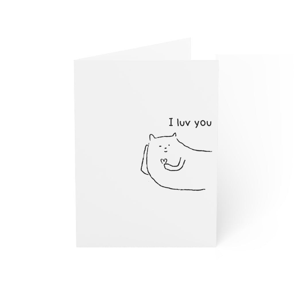 I luv you greeting card