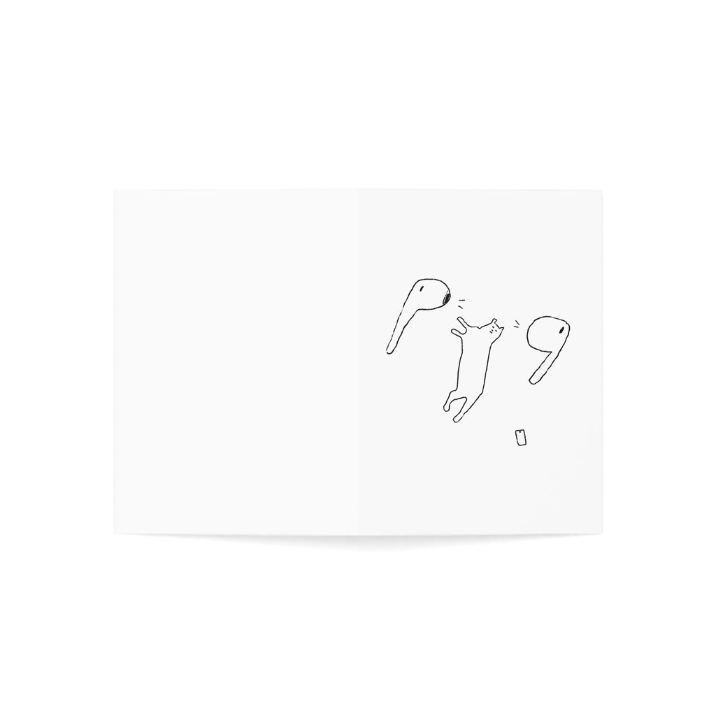 AirPods Chichi greeting card