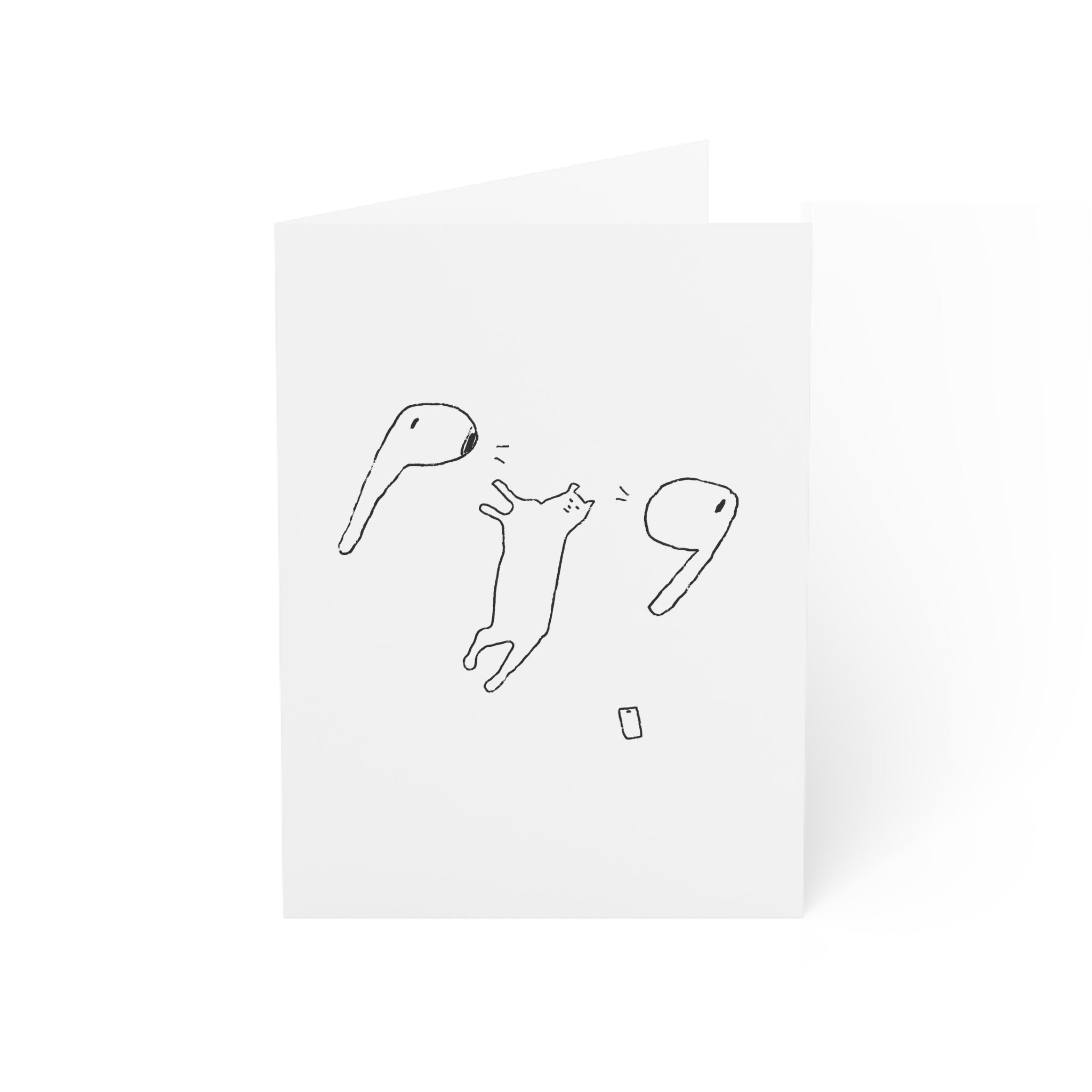AirPods Chichi greeting card