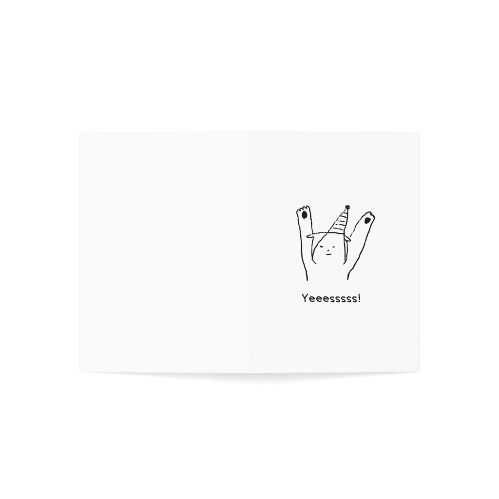 Yeessss greeting card
