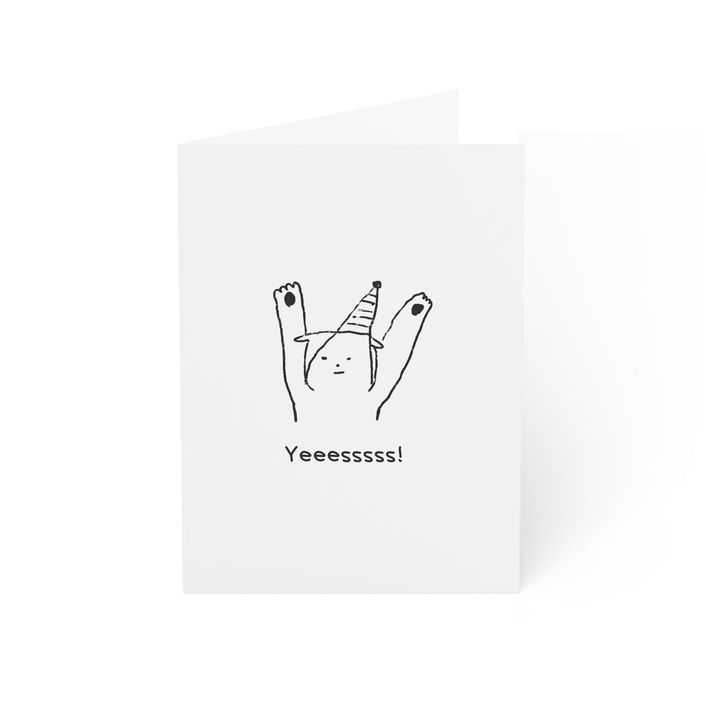 Yeessss greeting card